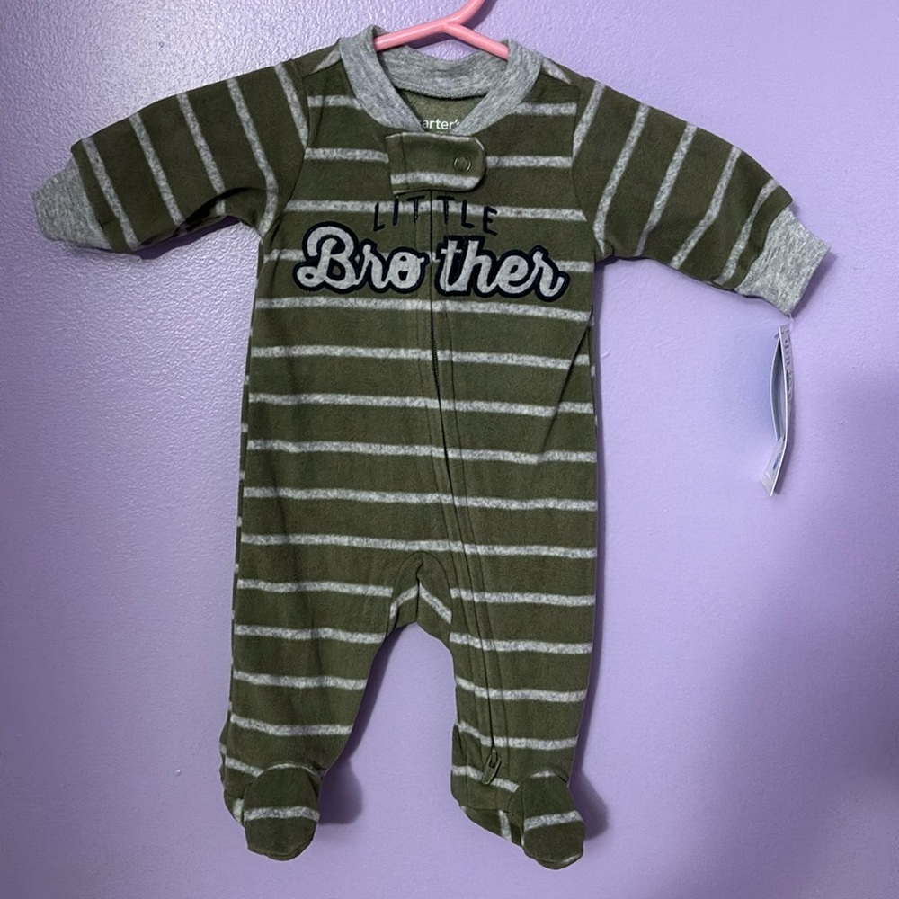 Carters fleece sleeper size preemie NWT